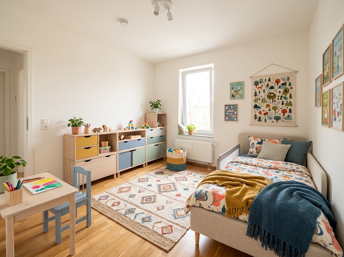 Kinderzimmer: Hell und aufgeräumt
