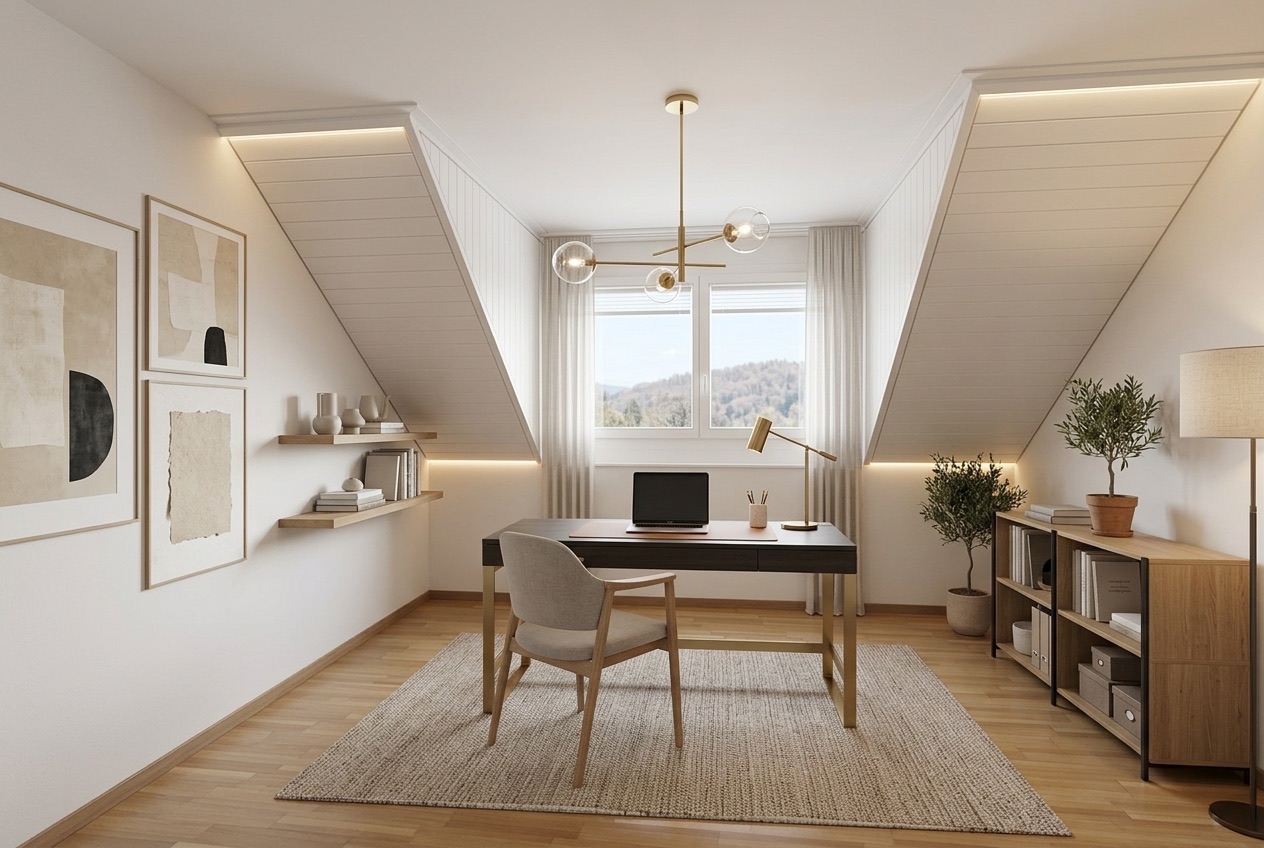 Leeres Zimmer, neu eingerichtet